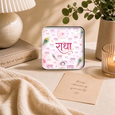 Religious & Spiritual Gift for Men & Women  Radha Mantra Musical Fridge Magnet Devotional Decor for Home, Mandir & Office Playable Music Blessing Gift Items